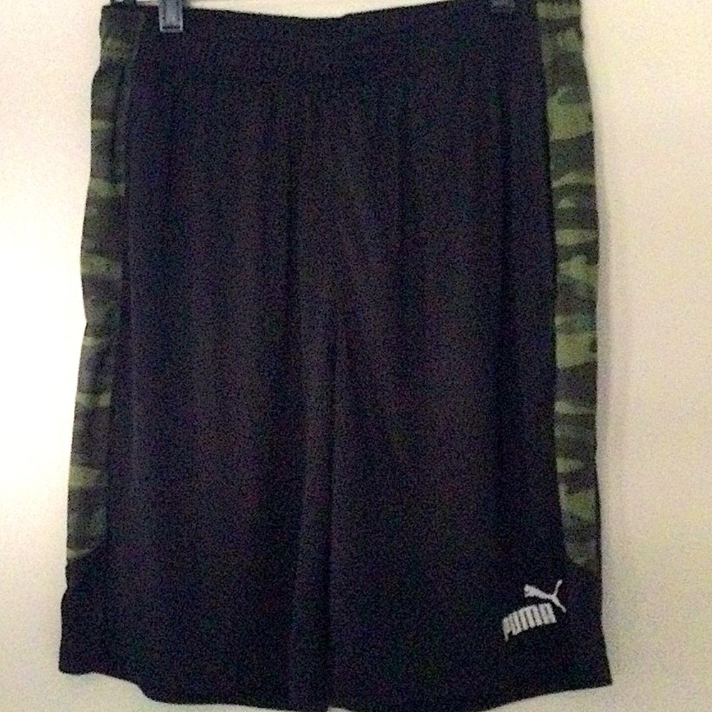 PUMA SHORTS -BLACK W/CAMO 💥